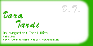 dora tardi business card